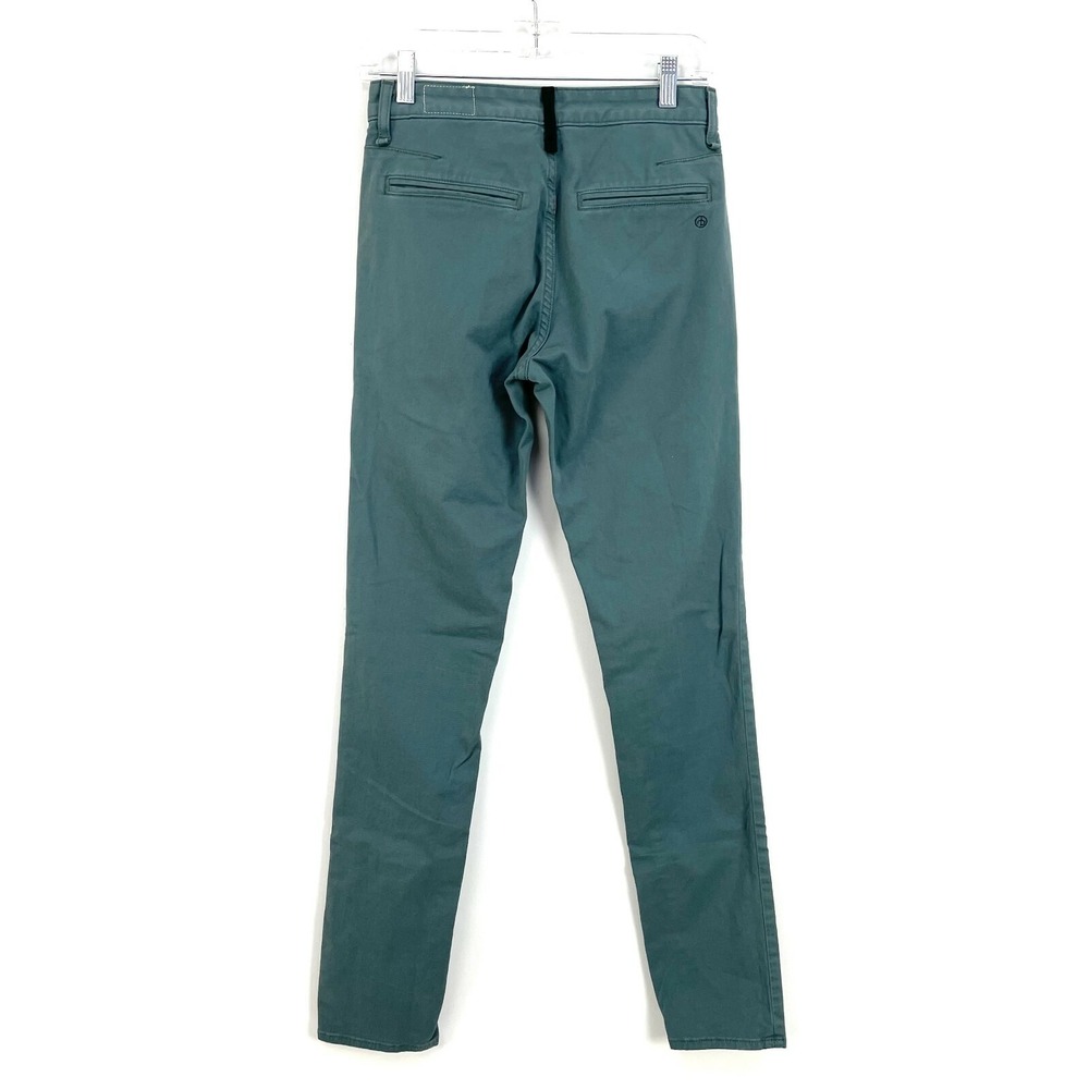 Rag & Bone Womens 28 Chino Pants Fatigue Green Slacks Preppy Casual Straight Leg - Picture 3 of 10